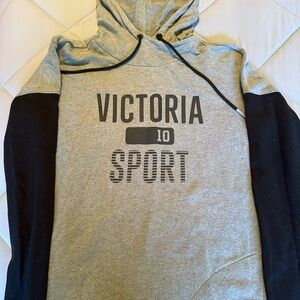 Victoria's Secret PINK Sporty Gray and Black Hoodie